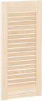 vidaXL - Kastdeur - met - lamellen - 61,5x29,5 - cm - massief - grenenhout