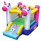 Coast Springkussen - 2-in-1 Opblaasbaar Kasteel met Glijbaan - 260 x 195 x 219 cm - Multicolor