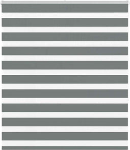 vidaXL - Zebra - rolgordijn - 120x150 - cm - stofbreedte - 115,9 - cm - donkergrijs