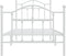 vidaXL - Bedframe - met - hoofd- - en - voeteneinde - metaal - wit - 80x200 - cm