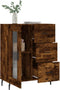 vidaXL - Dressoir - 69,5x34x90 - cm - bewerkt - hout - gerookt - eikenkleurig