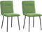 vidaXL - Eetkamerstoelen - 2 - st - fluweel - lichtgroen