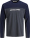 JACK&JONES JACSMITH - Heren Pyjamaset - Lange mouwen 100% katoen - Donkergrijs