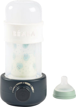 Béaba Baby Milk Second Flessenwarmer onderweg - Flesverwarmer - Sterilisator - Blauw