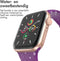 imoshion Siliconen⁺ bandje - Geschikt voor Apple Watch 1, 2, 3, 4, 5, 6, 7, 8, 9, 10 (42 mm), SE - 38/40/41 mm - Paars - S/M