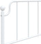 vidaXL - Bedframe - met - hoofd- - en - voeteneinde metaal - wit - 80x200 - cm