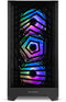 NOX Hummer Plasma - Midi Tower PC - 3x 120 mm ventilatoren - Zwart