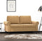 vidaXL - Tweezitsbank - 120 - cm - fluweel - bruin