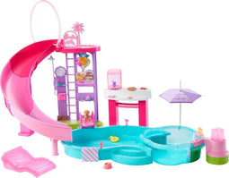 Barbie Droomzwembad - Speelset met 6 speelplekken en 20+ accessoires - Meerkleurig