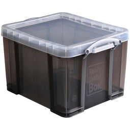 Really Useful Box - Box opbergdoos 35 liter, transparant gerookt