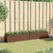 vidaXL - Plantenbakken - met - 3 - potten - 2 - st - 105x30x32 - cm - poly - rattan - bruin