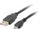 Lanberg CA-USBM-10CC-0003-BK - USB 2.0 micro naar USB A - 30cm - Zwart