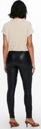 ONLY ONLJESSIE FAUXLEATHER LEGGING OTW NOOS - Imitatieleren broek - Slim fit - Zwart