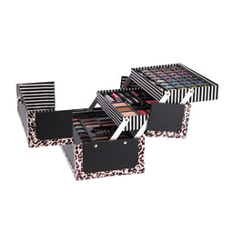 Casuelle Make-Up Koffer 3D Panter-Pink Print 74-delig