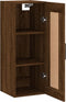 vidaXL - Wandkast - 34,5x34x90 - cm - bewerkt - hout - bruin - eikenkleur