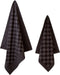 Ten Cate Keukenset - 1x Keukendoek & 1x Theedoek - Chess Zwart