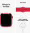 Apple Watch Series 8 - Smartwatch - Temperatuurregistratie en Crashdetectie - Rood Aluminium