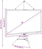 vidaXL - Projectiescherm - met - statief - 60 - inch - 16:9