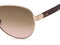 Fossil 3079/S - Zonnebril - Aviator stijl - Goudkleurig
