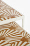Mica Decorations Odile Bijzettafel - Set van 2 - Metaal - Bruin Wit (2 stuks)