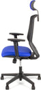 Linea Tekna 01/PT - Bureaustoel - Ergonomisch EN1335 - Met hoofdsteun - Multi verstelbaar- Zwart/Blauw
