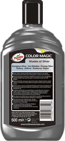 Turtle Wax 52710 Color Magic Prestige Silver Wax 500ml - Speciale Auto Lakherstel En Polijst - Zilver
