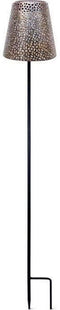 Solarlamp - GARDEN ID Gold - Ø12 h70 cm - Gebruiksduur 6-8 uur - Stabiliserende voet - Aan/uit knop - Zonder bedrading - AAA batterij.