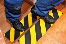 Tarifold vloersticker anti-slip, ft 150 x 610 mm, geel/zwart