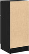 vidaXL - Zwarte - Eiken - Dressoir - 30x30x70 - cm - MDF