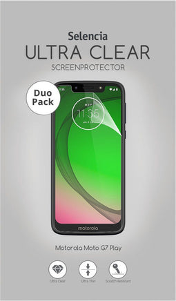 Selencia Screenprotector Geschikt voor Motorola Moto G7 Play - Selencia Duo Pack Ultra Clear Screenprotector smartphone
