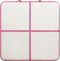vidaXL - Gymnastiekmat - met - pomp - opblaasbaar - 200x200x15 - cm - PVC - roze
