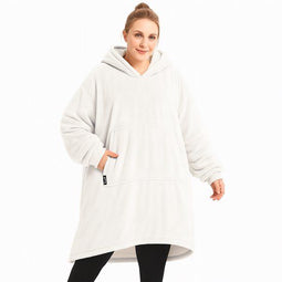 Goliving Hoodie Deken - SnuggleHoodie - Wit