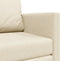 vidaXL - Ligbed - Sofa - 2-in-1 - Crème - 124x71x78 - cm - Stof