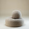 Wigiwama Teddy Ottoman / Poef - Ø65x20cm - Biscuit