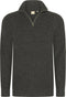 Mario Russo Rib Skipper - Heren Trui - 100% Katoen - Half Zip - Antraciet - L