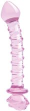 Zwarte Dildo Dream Toys Glaze Glass Roze