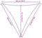 vidaXL - Zonnescherm - HDPE - driehoekig - 5x5x5 - m - beige
