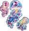 UNIDRAGON Houten Puzzel Voor Volwassenen Dier - Zwervende Kwallen - 100 stukjes - Small 26x26 cm