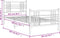 vidaXL - Bedframe - met - hoofd- - en - voeteneinde - metaal - zwart - 100x200 - cm
