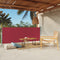vidaXL - Windscherm - uittrekbaar - 117x300 - cm - rood