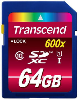 Transcend 64GB - SDXC Geheugenkaart - UHS-I Class 10 - Leessnelheid 90MB/s
