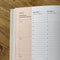 Vertellis Jaaragenda - Agenda (2026) - Planning reflectie persoonlijke groei - Beige
