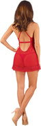 Lacelove Sexy Babydoll en String - Rood