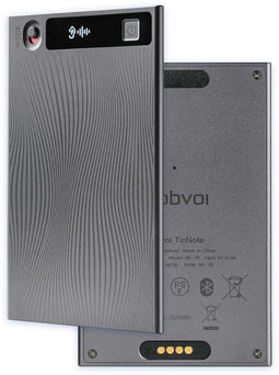 Mobvoi TicNote - AI Spraakrecorder - Shadow AI Assistent - Live Transcriptie & Vertaling - 64GB - Grijs