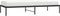 vidaXL - Bedframe - metaal - zwart - 90x200 - cm