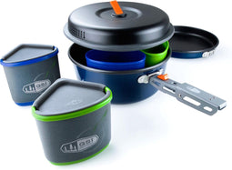 GSI Bugaboo Backpacker Campingservies en keukenuitrusting blauw/zwart