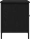 vidaXL - TV-kast - Zwart - Eiken - 80x40x50 - cm - Geengineerd - Hout - en - Staal