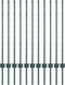 vidaXL - Hekpalen - 11 - stuks - U-vorm - Groen - 100 - cm - Staal