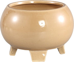 PTMD Moxxi Bloempot - 18,5 x 18,5 x 13 cm - Keramiek - Créme