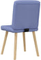 vidaXL - Eetkamerstoelen - 2 - st - stof - jeansblauw